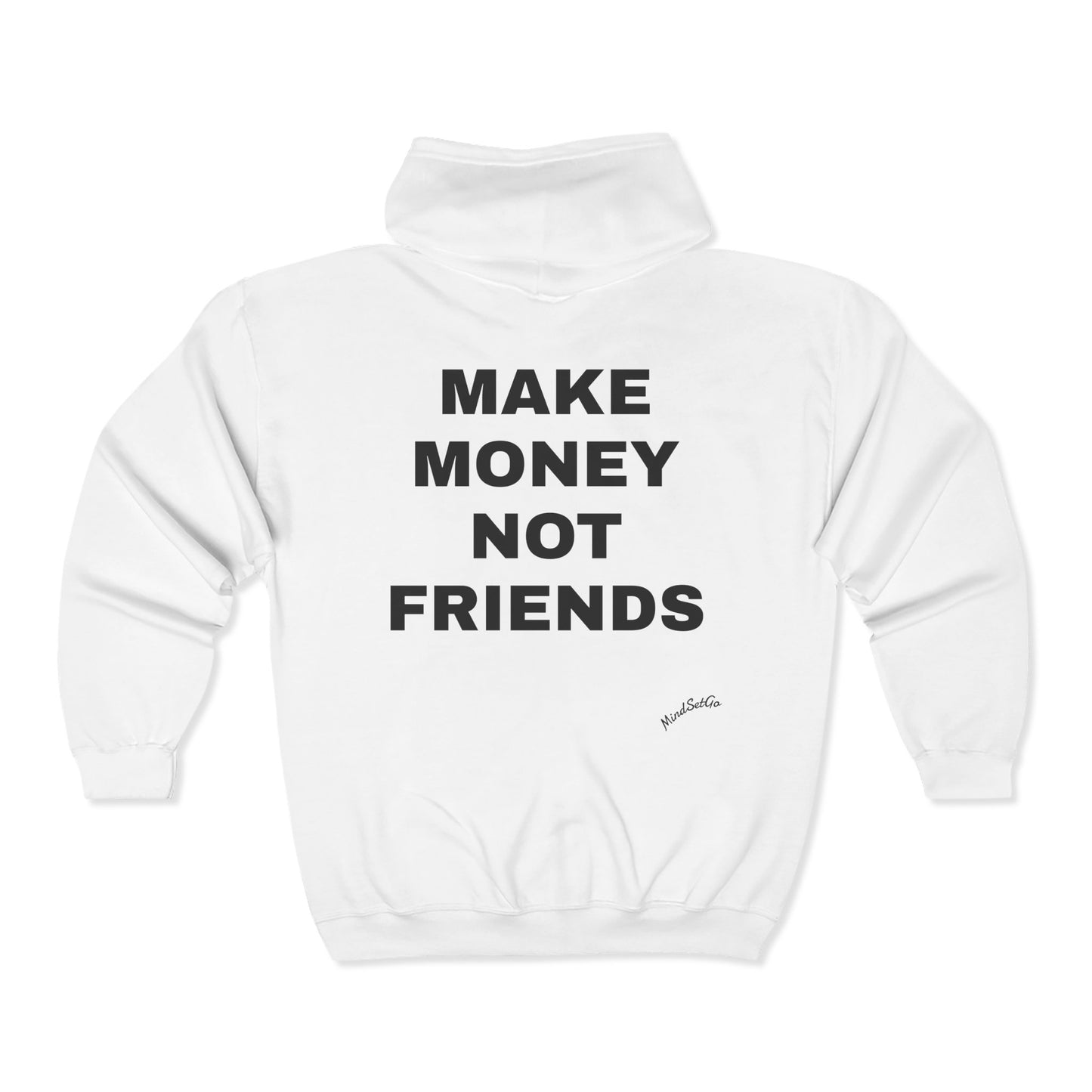 Unisex Heavy Blend™ Full Zip Hooded Sweatshirt-MAKE MONEY NOT FRIENDS