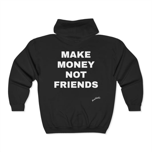 Unisex Heavy Blend™ Full Zip Hooded Sweatshirt-MAKE MONEY NOT FRIENDS