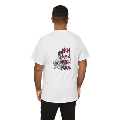 Unisex Heavy Cotton Tee- MOM I AM A RICH MAN