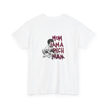 Unisex Heavy Cotton Tee- MOM I AM A RICH MAN